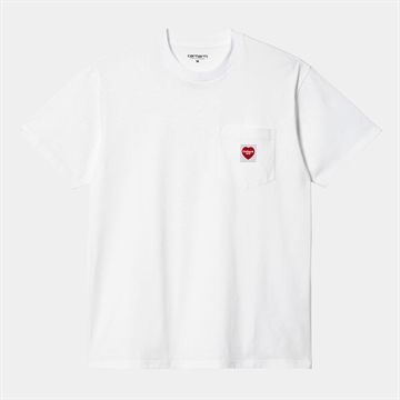 Carhartt WIP T-shirt W Pocket Heart White